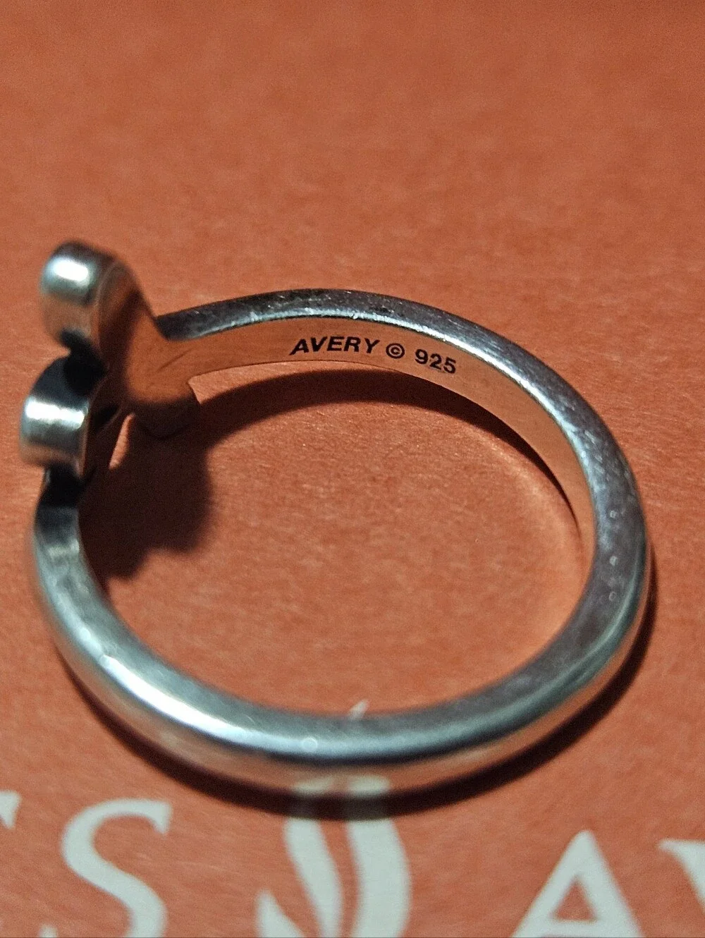 James Avery Silver 'K' Initial Ring Size 6.5- Sterling Silver